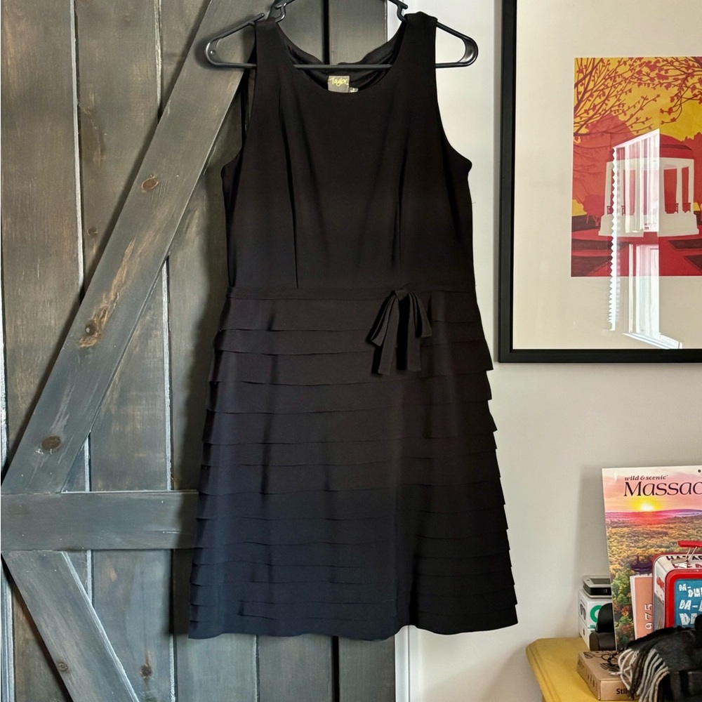 Taylor Black Layered Mini Dress
